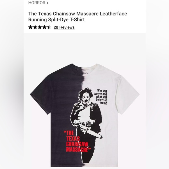 The Texas chainsaw massacre top size small excellent condition from hot topic - Picture 5 of 5